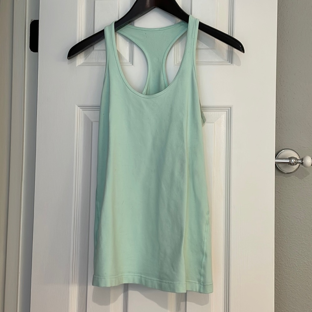 Lululemon Racerback Tank Mint Green Size 6 Athletic Yoga Gym